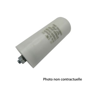 Condensateur moteur 15 µF cosses Faston 6.35