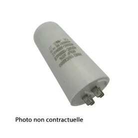 Condensateur moteur 15 µF cosses Faston 6.35