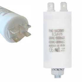 Condensateur 6.3µF à cosses