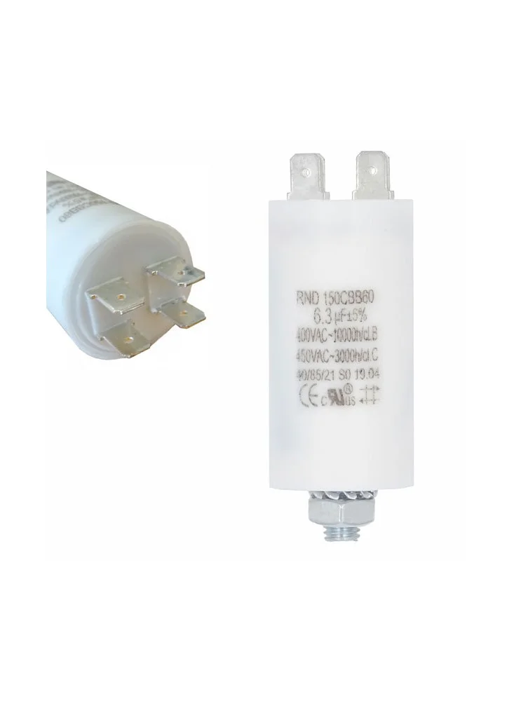 Condensateur 6.3µF à cosses