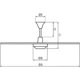 Ventilateur plafond HTB90RC
