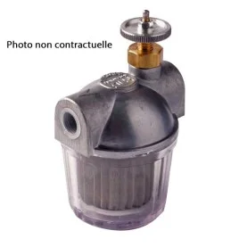 Filtre fioul 3/8" 100µ avec sécurité  série 202