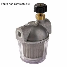 Filtre fioul 1/2" avec robinet arrêt série 202