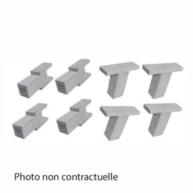 Kit rallonges cache clim blanc