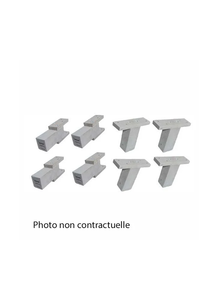 Kit rallonges cache clim gris