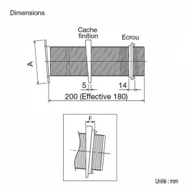 Passage mur FPS-85 avec bride