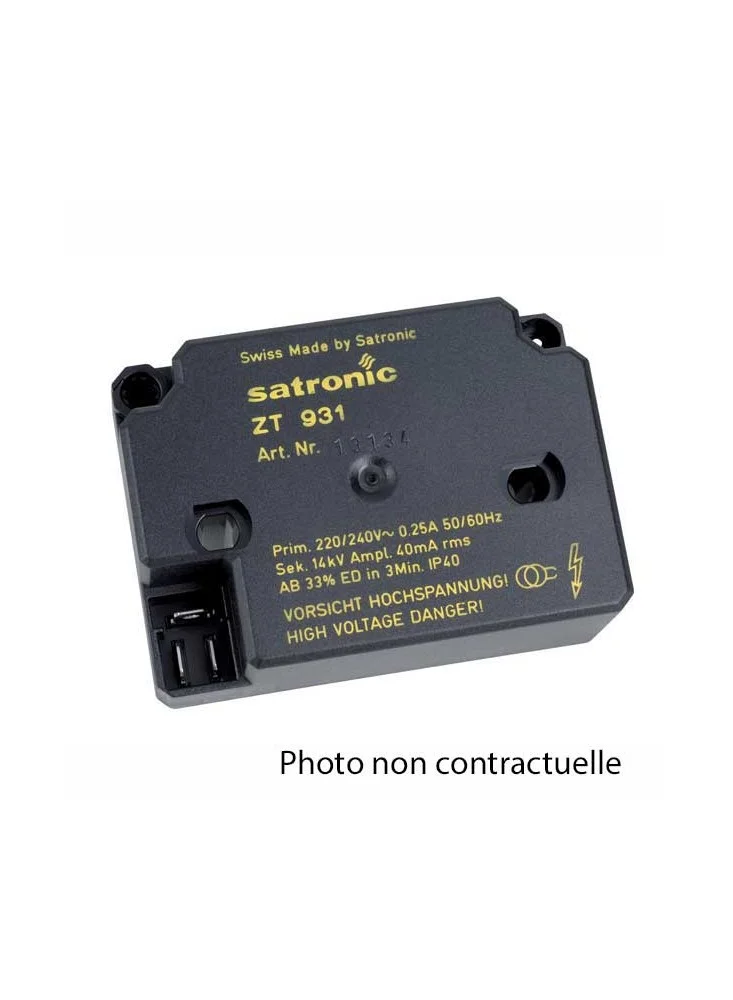 Transfo gaz 1 sortie ZT931 avec broche