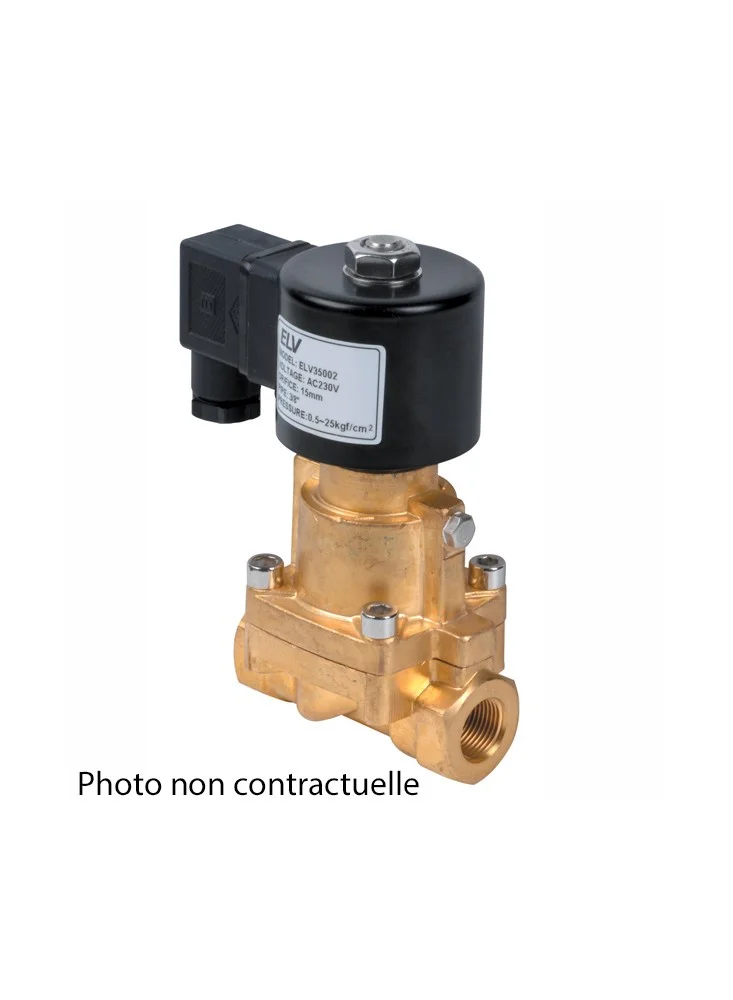 Electrovanne vapeur 1/2" NF Laiton