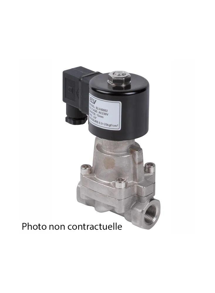 Electrovanne vapeur 1"1/2 NF Inox