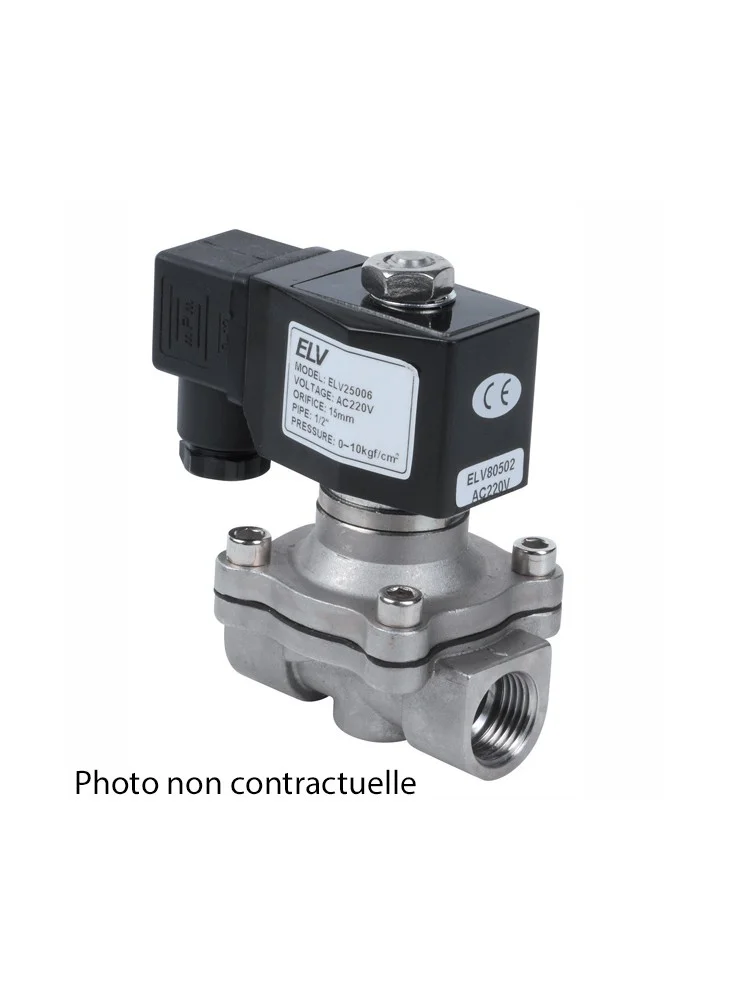 Electrovanne 1/2" NO Inox