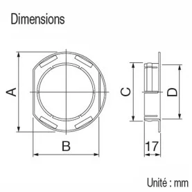 Bride passage mur UWC-65