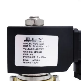 Electrovanne 3/8" NF Laiton